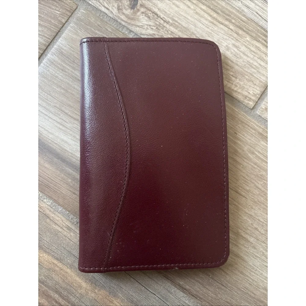 OLIVIER Genuine Brown Leather Planner Organizer Address/Phone Case 4